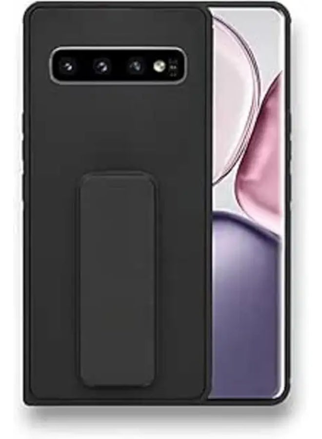 Magnetc Grip Cover For  Samsung Galaxy S10 5G , Kickstand Slim Shockproof Grip Case, Silcione Protective Cover For Samsung Galaxy S10 5G - Black